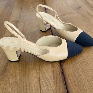 Kaitlyn Pan Slingback Heels NEW